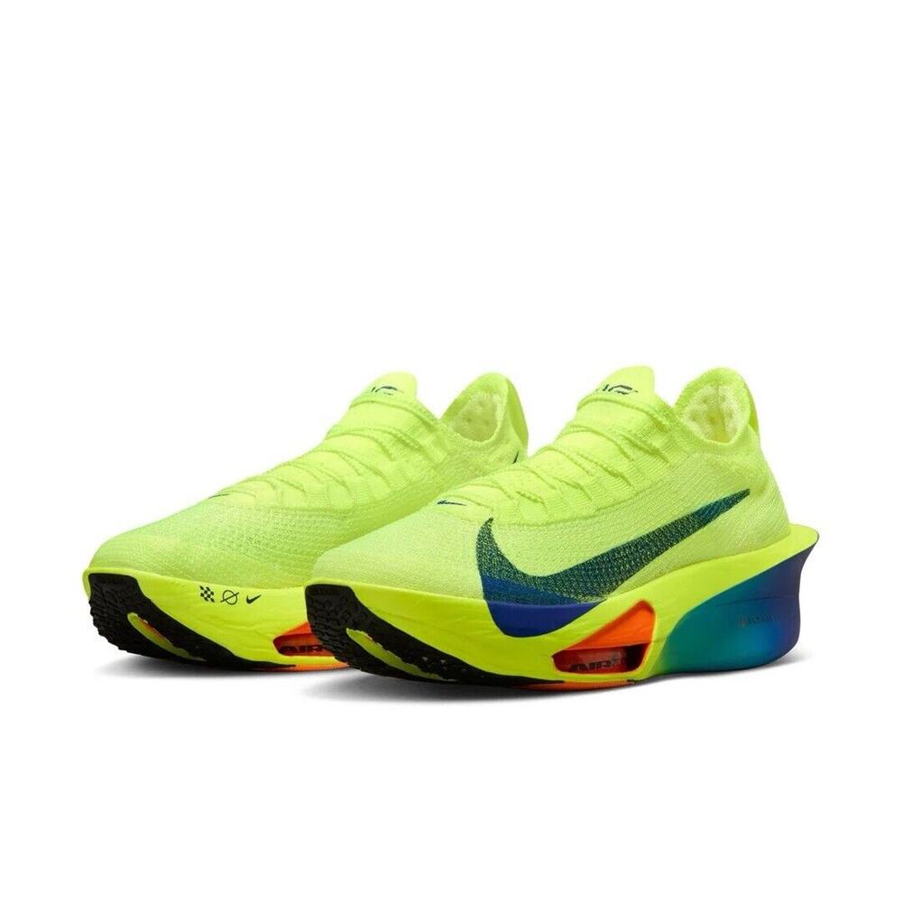 Nike Women's Volt Racing Shoes with Blue Gradient Swoosh